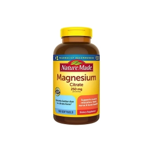 Viên uống  bổ sung Magnesium Citrate Nature Made  250 mg 180 Softgels