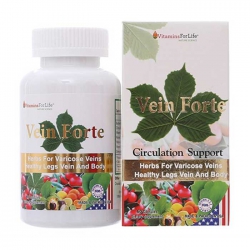 Viên uống ngăn ngừa suy giãn tĩnh mạch Vitamins For Life Vein Forte Hộp 60 viên Viên uống ngăn ngừa suy giãn tĩnh mạch Vitamins For Life Vein Forte Hộp 60 viên
