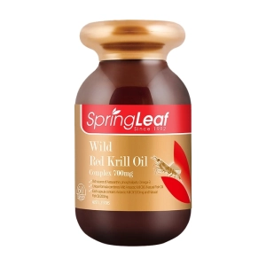 Viên uống SpringLeaf Wild Red Krill Oil Complex 700mg 60 viên Viên uống SpringLeaf Wild Red Krill Oil Complex 700mg 60 viên