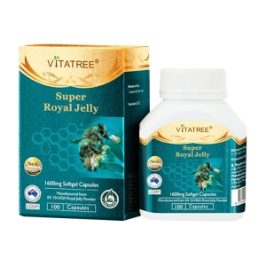Viên uống sữa ong chúa Super Royal Jelly 1600mg Vitatree 100 viên Viên uống sữa ong chúa Super Royal Jelly 1600mg Vitatree 100 viên