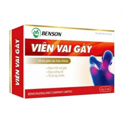 Viên Vai Gáy Benson 2 vỉ x 10 viên - Viên uống giảm đau vai gáy