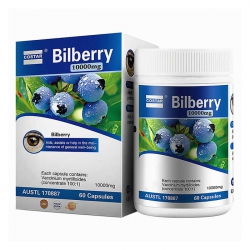 Viên việt quất đen bổ mắt Costar Bilberry Strength 10000mg 60 viên