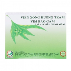 Viên Xông Hương Tràm Vim Báo Gấm 2 vỉ x 20 viên