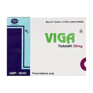 Viga 20mg Armephaco 1 vỉ x 4 viên (Tadalafil)