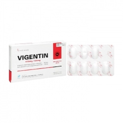 Vigentin 1g Pharbaco, Hộp 2 vỉ x 7 viên
