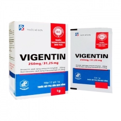 Vigentin 250mg/31.25mg Pharbaco 12 gói x 1g