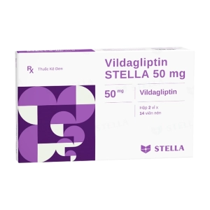 Vildagliptin Stella 50mg 2 vỉ x 14 viên (Vildagliptin)