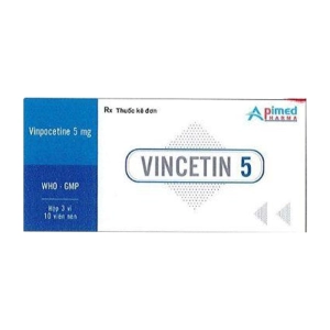 Vincetin 5 Apimed 3 vỉ x 10 viên (Vinpocetine)