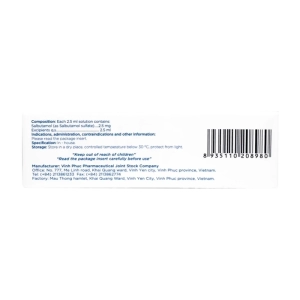 Vinsalmol 2.5mg/2.5ml Vinphaco 2 vỉ x 5 ống (Salbutamol)