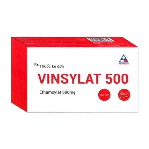 Vinsylat 500 Vinphaco 3 vỉ x 10 viên (Ethamsylat)