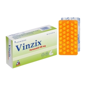 Vinzix 40mg Vinphaco 5 vỉ x 50 viên (Furosemide)