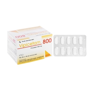 Vipicetam 800 Hasan 10 vỉ x 10 viên Vipicetam 800 Hasan 10 vỉ x 10 viên