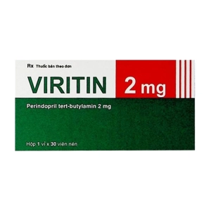 Viritin 2mg Hasan 1 vỉ x 30 viên (Perindopril tert-butylamin)