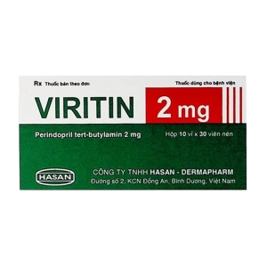 Viritin 2mg Hasan 10 vỉ x 30 viên (Perindopril tert-butylamin)