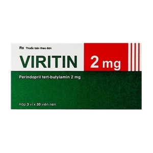 Viritin 2mg Hasan 3 vỉ x 30 viên (Perindopril tert-butylamin)