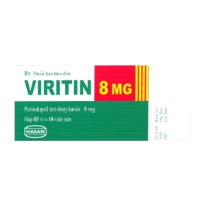 Viritin 8mg Hasan 3 vỉ x 10 viên (Perindopril tert-butylamin)
