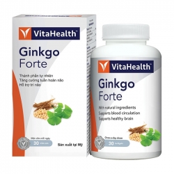 Tpbvsk bổ não Vitahealth Ginkgo Forte, Chai 30 viên