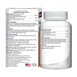 Tpbvsk bổ não Vitahealth Ginkgo Forte, Chai 30 viên