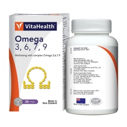 VitaHealth Omega 3,6,7,9, Chai 30 viên