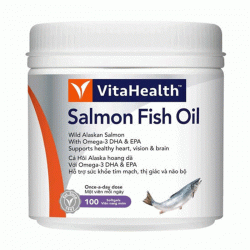 Vitahealth Salmon Fish Oil 1000mg, Chai 100 viên Vitahealth Salmon Fish Oil 1000mg, Chai 100 viên