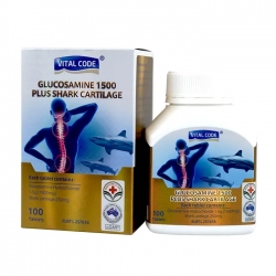 Vital Code Glucosamine 1500 Plus Shark Cartilage 100 viên - Bổ xương khớp Vital Code Glucosamine 1500 Plus Shark Cartilage 100 viên - Bổ xương khớp