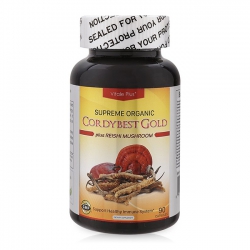 Tpbvsk đông trùng hạ thảo Vitale Plus Cordy Best Gold, Chai 90 viên Tpbvsk đông trùng hạ thảo Vitale Plus Cordy Best Gold, Chai 90 viên