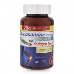 Xương khớp Vitale Plus Glucosamine 1500mg Triple-Flex Collagen Type II, Chai 90 viên Xương khớp Vitale Plus Glucosamine 1500mg Triple-Flex Collagen Type II, Chai 90 viên