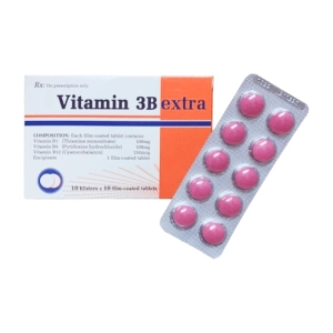 Vitamin 3B Extra Quapharco 10 vỉ x 10 viên (Vitamin B1 + Vitamin B6 + Vitamin B12)
