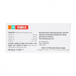 Vitamin 3B TV.PHARM, 10 vỉ x 10 viên
