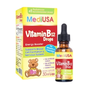 Vitamin B12 Drops MediUSA 30ml - Hỗ trợ thiếu hụt Vitamin B12 cho bé