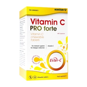 Vitamin C Pro Forte Aconitum 5 vỉ x 6 viên - Viên nhai Vitamin C