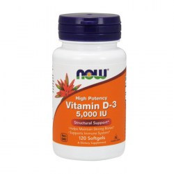 Vitamin D-3 5000IU Now 120 viên - Viên uống hỗ trợ hấp thu canxi cho trẻ Vitamin D-3 5000IU Now 120 viên - Viên uống hỗ trợ hấp thu canxi cho trẻ