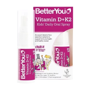Vitamin D+K2 Kids Daily Oral Spray BetterYou 15ml - Bổ sung Vitamin D3, K2 cho bé