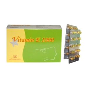 Vitamin E 1000 Pymepharco 3 vỉ x 10 viên Vitamin E 1000 Pymepharco 3 vỉ x 10 viên