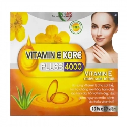 Vitamin E Kore Pluss 4000 10 vỉ x 10 viên - Viên uống đẹp da