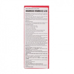 Vitamin K2+D3 Bioamicus 10ml - Nhỏ giọt bổ xương cho trẻ