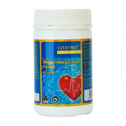 Vitatree Mega Omega 3,6,9 Plus Q10, Lọ 120 viên