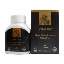 Vitatree Mega Sheep Placenta 80.000 Max 60 viên Vitatree Mega Sheep Placenta 80.000 Max 60 viên