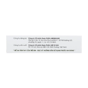 Vocfor 4mg Medbolide 3 vỉ x 10 viên (Lornoxicam)