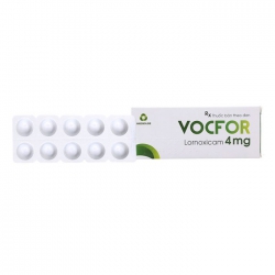 Thuốc kháng viêm Vocfor Lornoxicam 4mg, Hộp 30 viên Thuốc kháng viêm Vocfor Lornoxicam 4mg, Hộp 30 viên