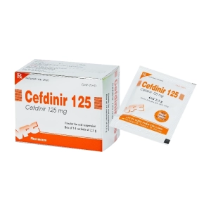 Cefdinir 125 Pharimexco 14 gói x 2.5g Cefdinir 125 Pharimexco 14 gói x 2.5g