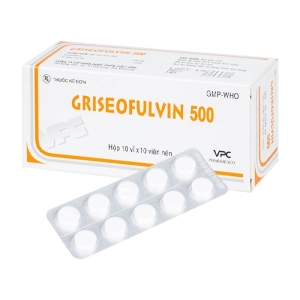 Griseofulvin 500 Pharimexco 10 vỉ x 10 viên