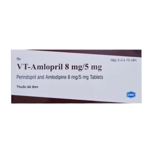VT-Amlopril 8mg/5mg USV Pharma 3 vỉ x 10 viên (Perindopril + Amlodipine)