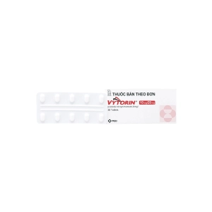 Vytorin 10mg/20mg 3 vỉ x 10 viên - Điều trị rối loạn lipid máu Vytorin 10mg/20mg 3 vỉ x 10 viên - Điều trị rối loạn lipid máu