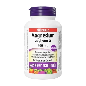 Webber Naturals Magnesium Bisglycinate 200mg 60 viên - Bổ sung magie cho cơ thể