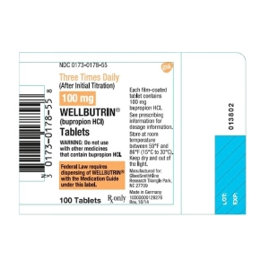 Wellbutrin 100mg GSK 100 viên (Bupropion)