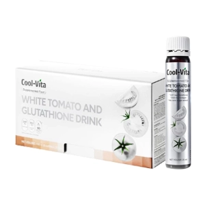 White Tomato And Glutathione Drink Cool-Vita 6 chai x 25ml - Nước uống cà chua trắng