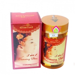 Tpbvsk trắng da Nature’s Gold Whitening Skin 5 in 1, Hộp 100 viên