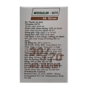Wosulin - 30/70 Wockhardt lọ 10ml (Insulin human)