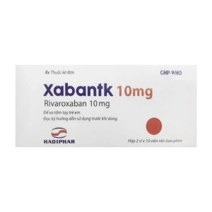 Xabantk 10mg Hadiphar 2 vỉ x 10 viên Xabantk 10mg Hadiphar 2 vỉ x 10 viên